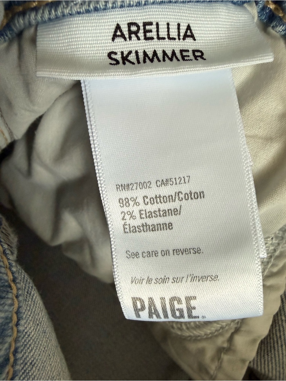 Anthropologie $269 PAIGE Arellia Skimmer High Rise Tapered Jeans Mar Vista 28 - Picture 7 of 15